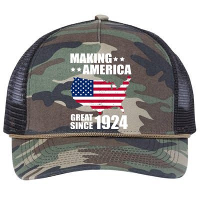 Making America Great Since 1924 Birthday Retro Rope Trucker Hat Cap