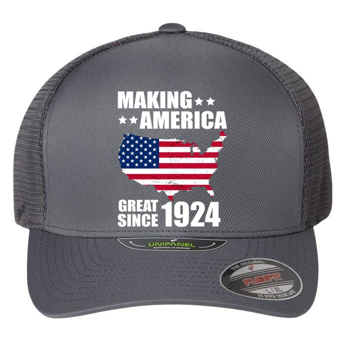 Making America Great Since 1924 Birthday Flexfit Unipanel Trucker Cap