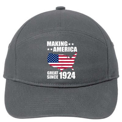 Making America Great Since 1924 Birthday 7-Panel Snapback Hat