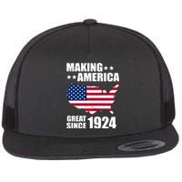 Making America Great Since 1924 Birthday Flat Bill Trucker Hat