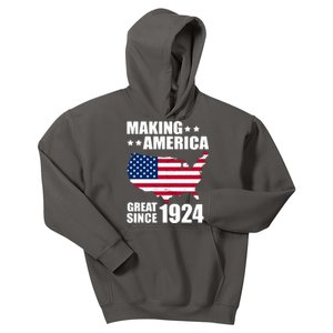 Making America Great Since 1924 Birthday Kids Hoodie