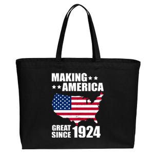 Making America Great Since 1924 Birthday Cotton Canvas Jumbo Tote