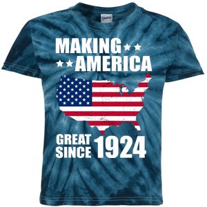 Making America Great Since 1924 Birthday Kids Tie-Dye T-Shirt