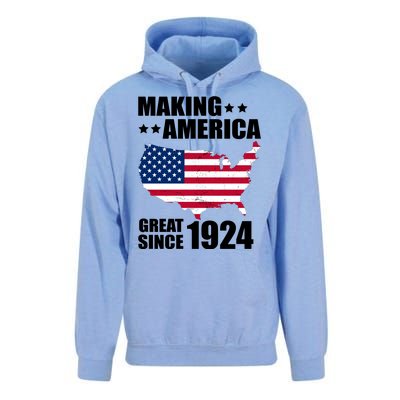 Making America Great Since 1924 Birthday Unisex Surf Hoodie