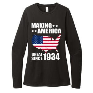 Making America Great Since 1934 Birthday Womens CVC Long Sleeve Shirt