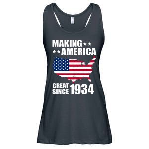 Making America Great Since 1934 Birthday Ladies Essential Flowy Tank