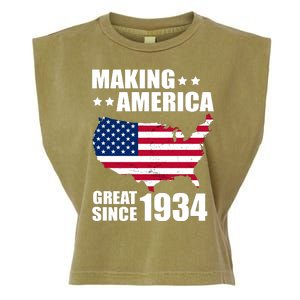 Making America Great Since 1934 Birthday Garment-Dyed Women's Muscle Tee