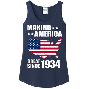 Making America Great Since 1934 Birthday Ladies Essential Tank