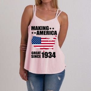 Making America Great Since 1934 Birthday Women's Strappy Tank