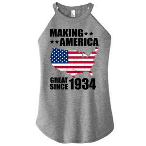 Making America Great Since 1934 Birthday Women's Perfect Tri Rocker Tank