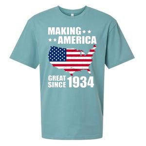 Making America Great Since 1934 Birthday Sueded Cloud Jersey T-Shirt