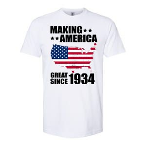 Making America Great Since 1934 Birthday Softstyle CVC T-Shirt