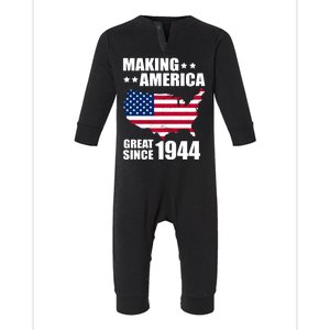 Making America Great Since 1944 Birthday Infant Fleece One Piece