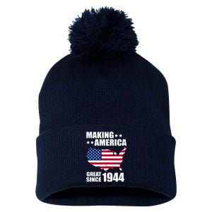 Making America Great Since 1944 Birthday Pom Pom 12in Knit Beanie