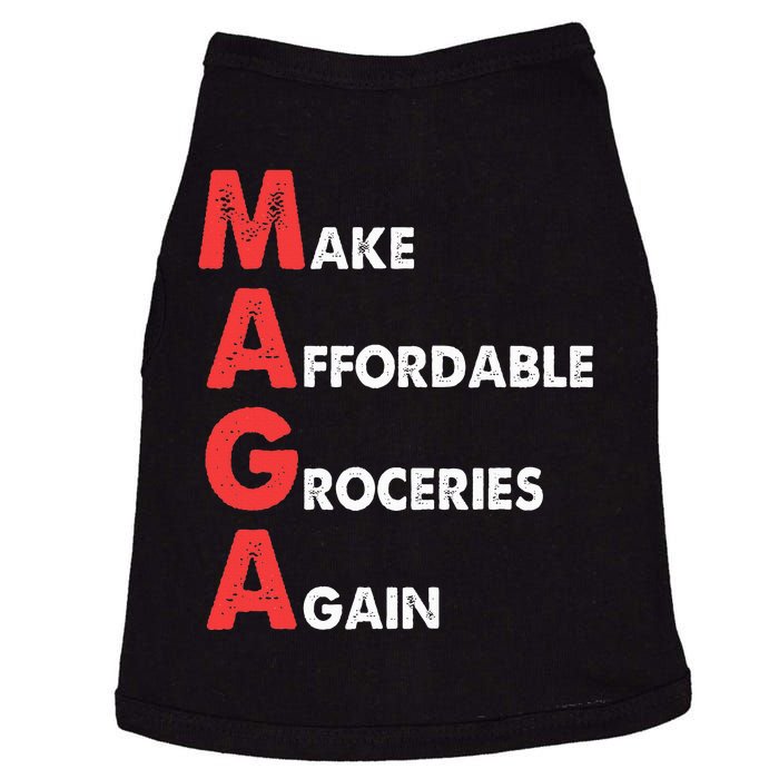 Make Affordable Groceries Again M.A.G.A Design Doggie Tank