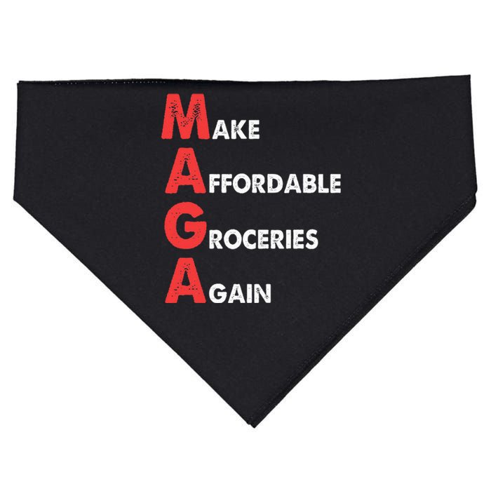 Make Affordable Groceries Again M.A.G.A Design USA-Made Doggie Bandana