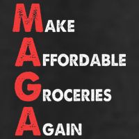 Make Affordable Groceries Again M.A.G.A Design Adult Drive Performance Visor