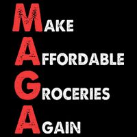 Make Affordable Groceries Again M.A.G.A Design Drawstring Bag