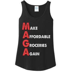 Make Affordable Groceries Again M.A.G.A Design Ladies Essential Tank