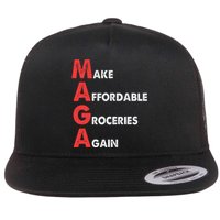 Make Affordable Groceries Again M.A.G.A Design Flat Bill Trucker Hat