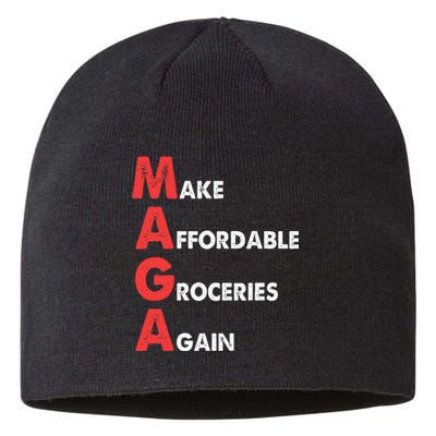 Make Affordable Groceries Again M.A.G.A Design Sustainable Beanie