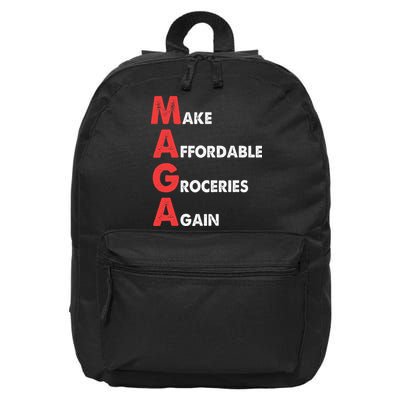 Make Affordable Groceries Again M.A.G.A Design 16 in Basic Backpack