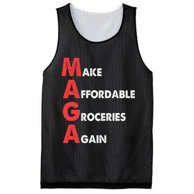 Make Affordable Groceries Again M.A.G.A Design Mesh Reversible Basketball Jersey Tank