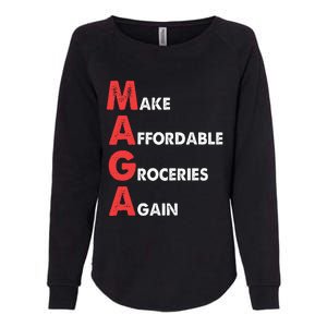 Make Affordable Groceries Again M.A.G.A Design Womens California Wash Sweatshirt