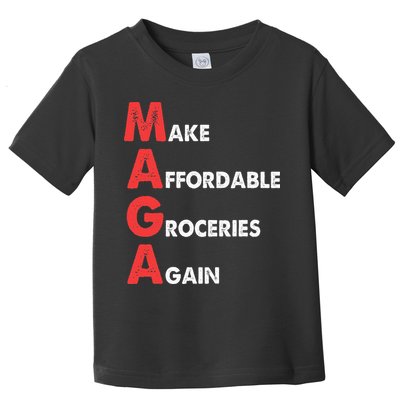 Make Affordable Groceries Again M.A.G.A Design Toddler T-Shirt