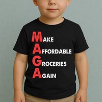Make Affordable Groceries Again M.A.G.A Design Toddler T-Shirt