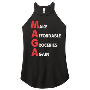 Make Affordable Groceries Again M.A.G.A Design Women's Perfect Tri Rocker Tank