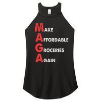 Make Affordable Groceries Again M.A.G.A Design Women's Perfect Tri Rocker Tank