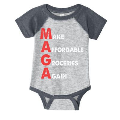 Make Affordable Groceries Again M.A.G.A Design Infant Baby Jersey Bodysuit