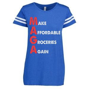 Make Affordable Groceries Again M.A.G.A Design Enza Ladies Jersey Football T-Shirt