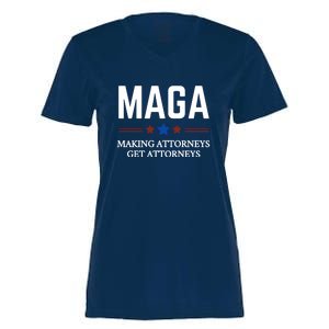 Making Attorneys Get Attorneys Maga Women's Momentum V-Neck T-Shirt