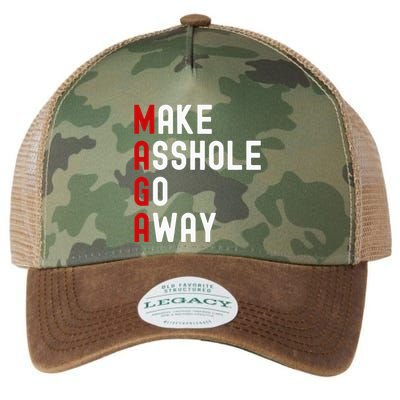 Make Asshole Go Away Legacy Tie Dye Trucker Hat