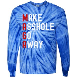 Make Asshole Go Away Tie-Dye Long Sleeve Shirt