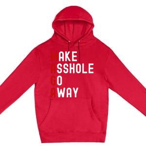 Make Asshole Go Away Premium Pullover Hoodie