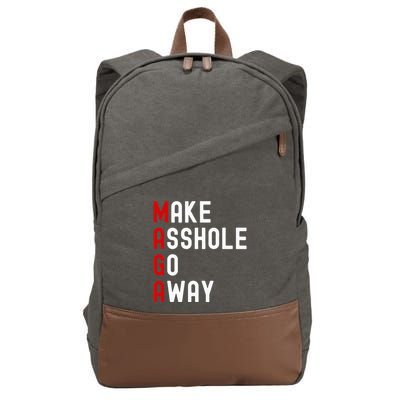Make Asshole Go Away Cotton Canvas Backpack