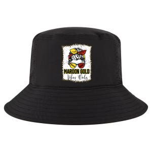 Maroon And Gold Vibes Only High School Football Game Day Cool Comfort Performance Bucket Hat