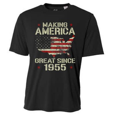 Making America Great Since 1955 Vintage Gifts 65th Birthday Cooling Performance Crew T-Shirt