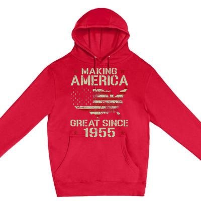 Making America Great Since 1955 Vintage Gifts 65th Birthday Premium Pullover Hoodie