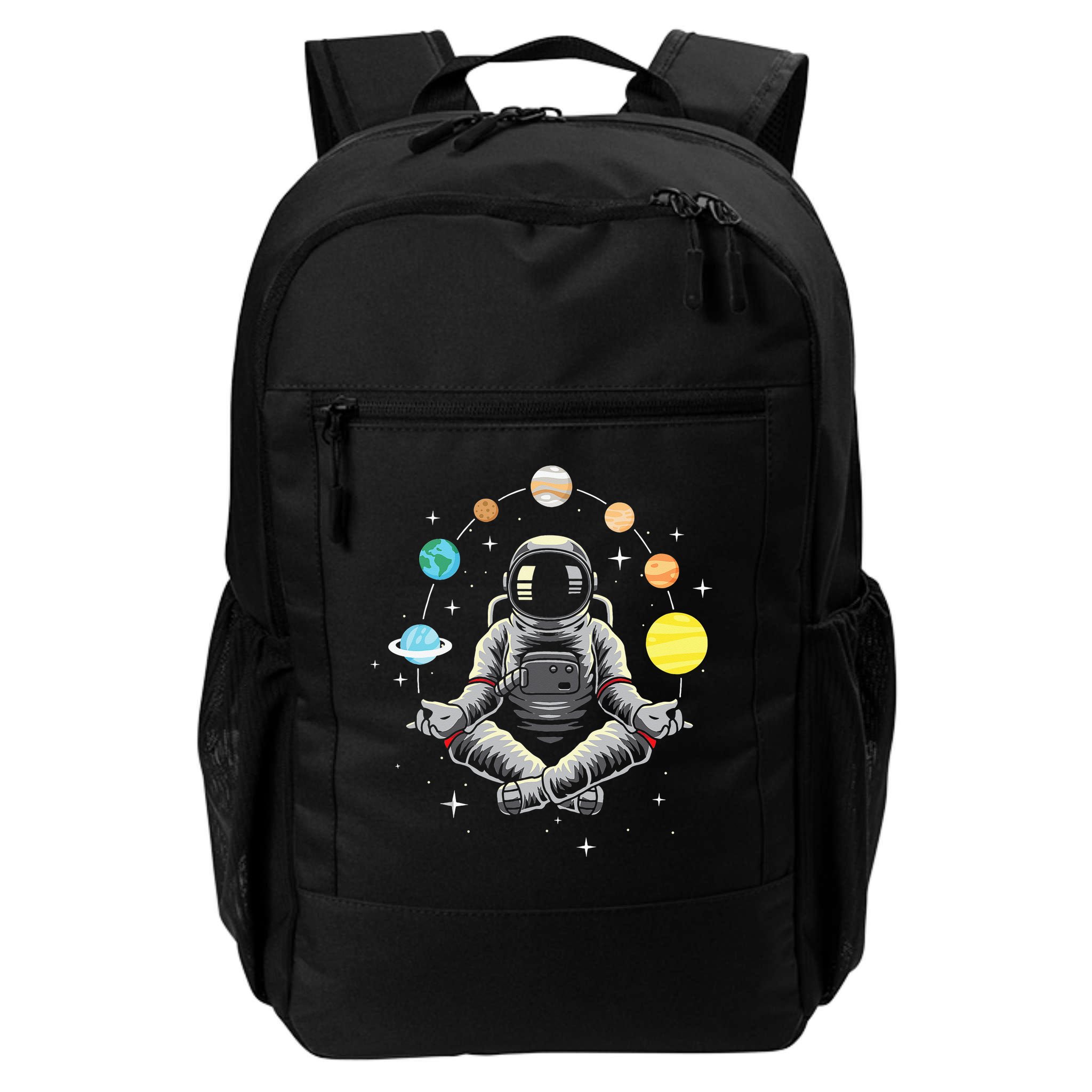 Meditating Astronaut - Galaxy Spaceman Astronomer Cosmos Backpack