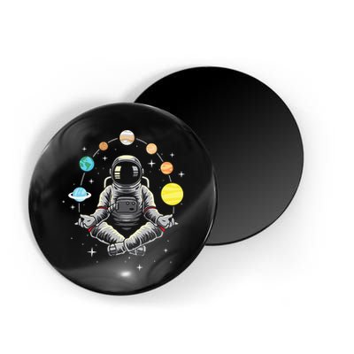 Meditating Astronaut - Galaxy Spaceman Astronomer Cosmos Magnet