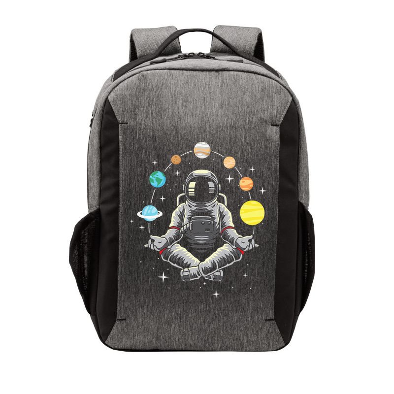 Meditating Astronaut - Galaxy Spaceman Astronomer Cosmos Vector Backpack