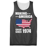 Making America Great Since 1974 Birthday Mesh Reversible Basketball Jersey Tank