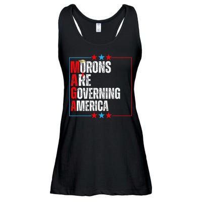 Morons Are Governing America Anti Trump Political Ladies Essential Flowy Tank