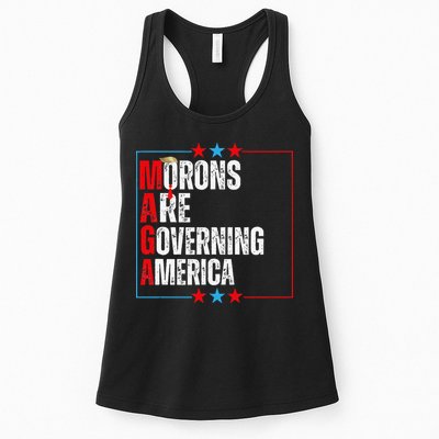 Morons Are Governing America Anti Trump Political Womens Tank Top