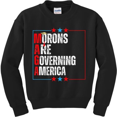 Morons Are Governing America Anti Trump Political Kids Sweatshirt