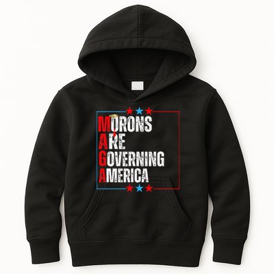 Morons Are Governing America Anti Trump Political Kids Hoodie